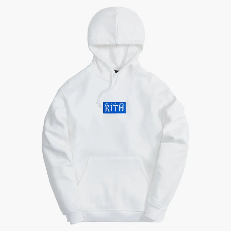 Kith Hebrew Script Hoodie White