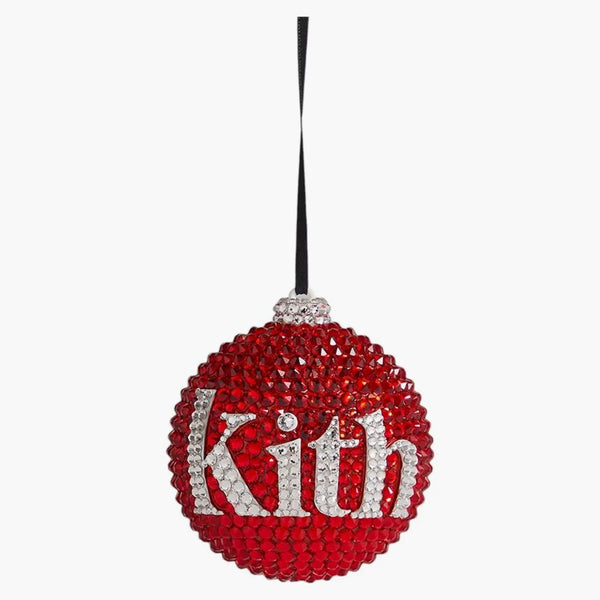 Kith Kithmas Ball Swarovski Crystals Ornament Red