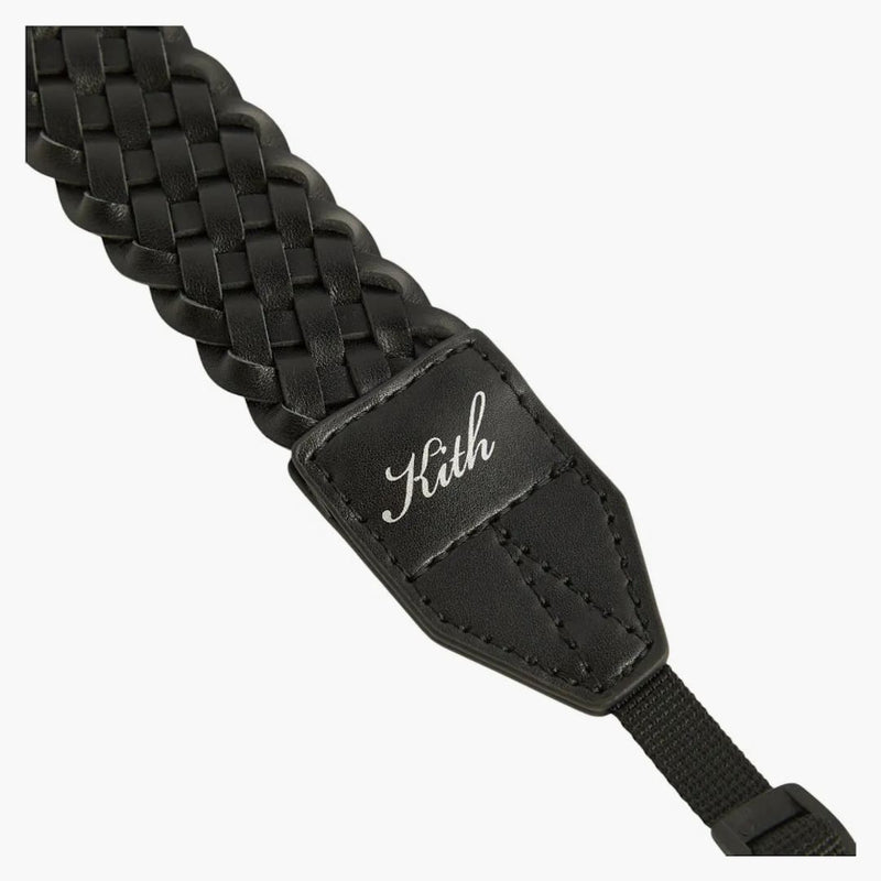 Kith Kithmas Braed Leather Camera Strap Black