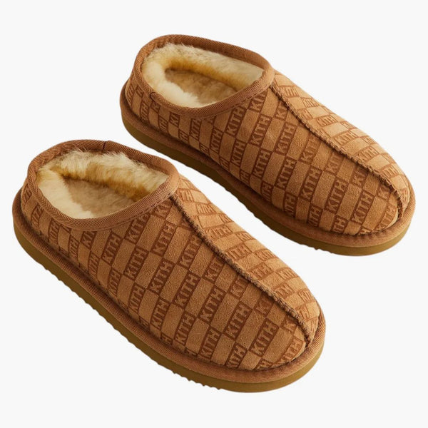 Kith Kithmas Kids Monogram Shearling Slipper Loft