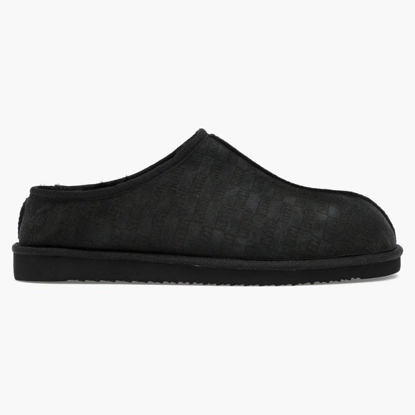 Kith Kithmas Monogram Shearling Slippers Black
