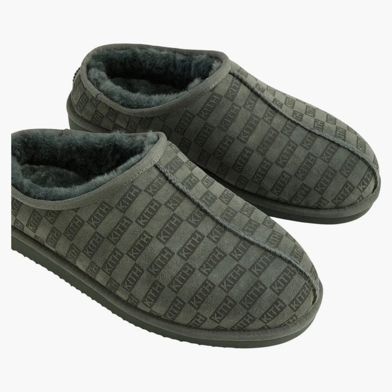 Kith Kithmas Monogram Shearling Slippers Stadium