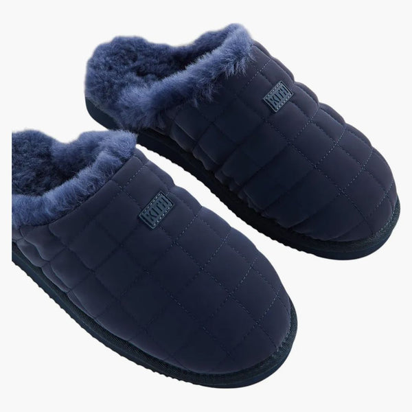 Kith Kithmas Puffed Logo Slippers Nocturnal