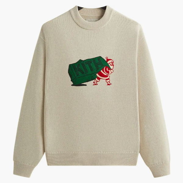 Kith Kithmas Santa Crewneck Sweater Sandy Heather