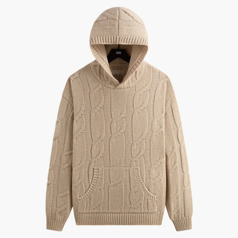 Kith Knit Elliot Hoodie Sandy Heather