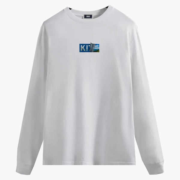 Kith Logo Peel L/s Tee White