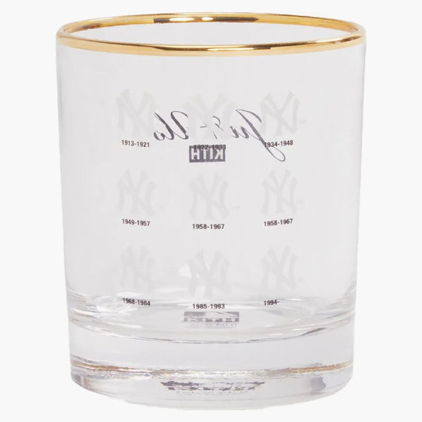 Kith MLB för New York Yankees Logo History Whisky Glass Multi