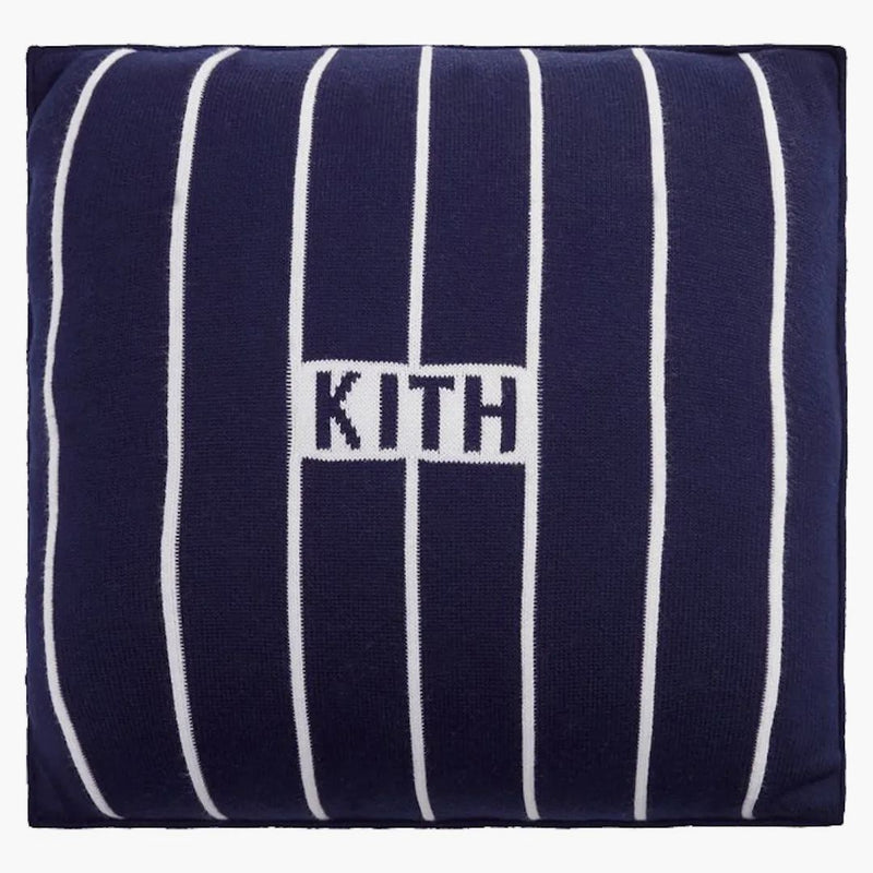 KITH & MLB for New York Yankees Pinstripe Knitted Throw Pillow Nocturnal