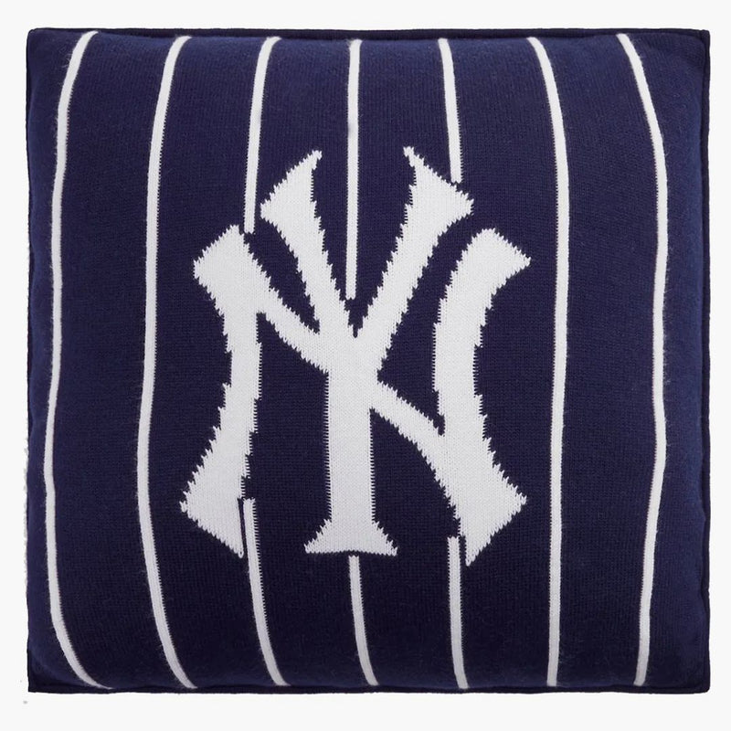 KITH & MLB for New York Yankees Pinstripe Knitted Throw Pillow Nocturnal