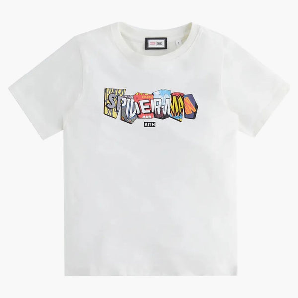 Kith Marvel Kids Spider-man Comic Covers Vintage Tee Sandrift