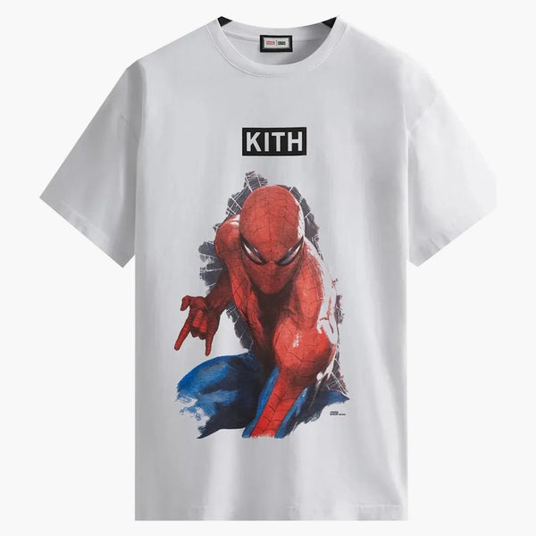 Kith Marvel Spider-man Action Vintage Tee White