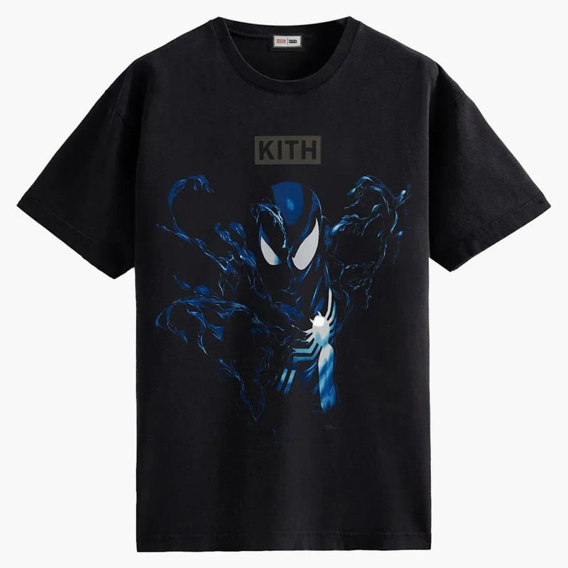 Kith Marvel Spider-man Black Suit Vintage Tee Black