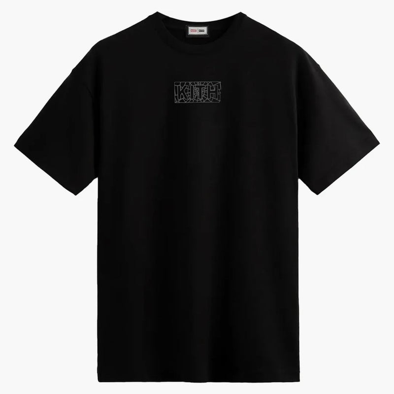 Kith Marvel Spider-man Web Logo Tee Black