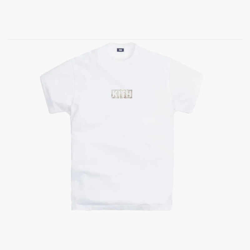 Kith Mauve Tile Classic Logo Tee White