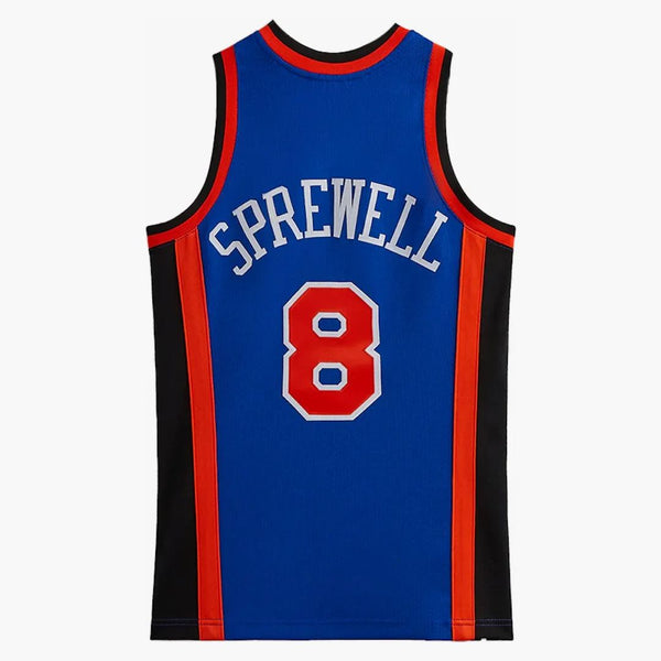 Kith Mitchell & Ness New York Knicks Latrell Sprewell Jersey Knicks Blue/Knicks Orange
