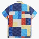 Kith Mixed Stars Patchwork Camp Collar Blue/multi