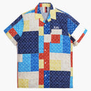 Kith Mixed Stars Patchwork Camp Collar Blue/multi