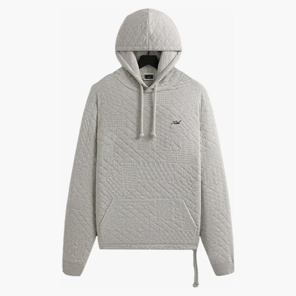 Kith Mixed Stitch Interlock Williams Iii Hoodie Light Heather Grey