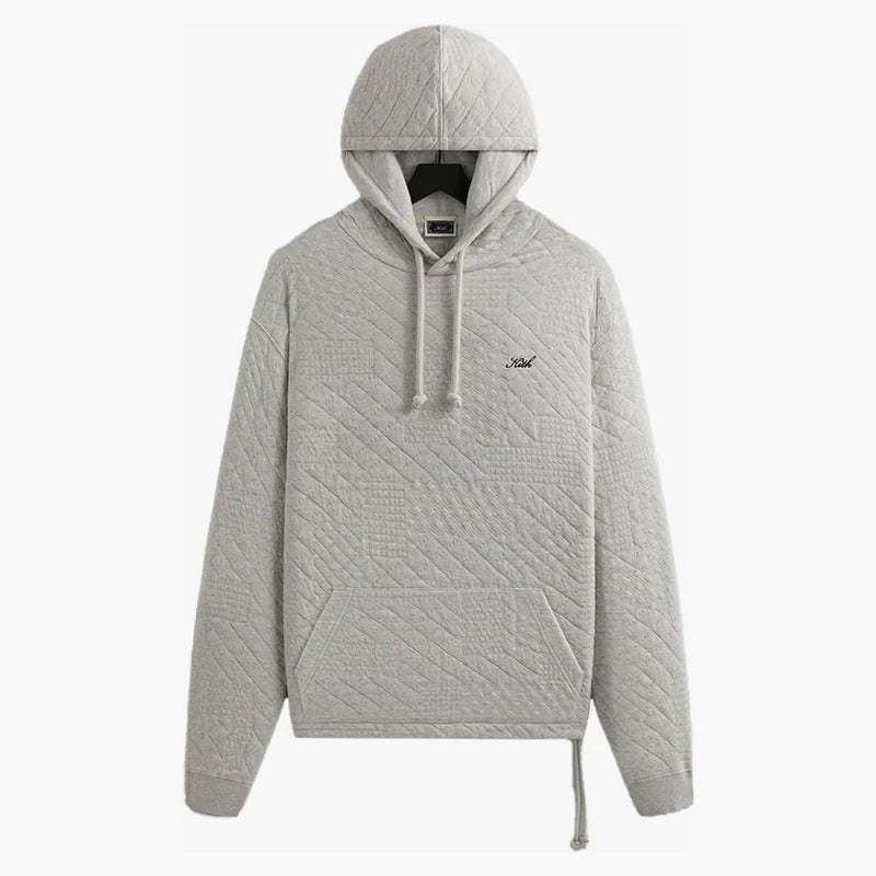 Kith Mixed Stitch Interlock Williams Iii Hoodie Light Heather Grey