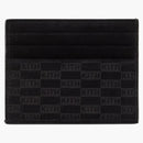 Kith Monogram Suede Card Holder Black