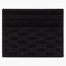 Kith Monogram Suede Card Holder Black