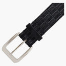 Kith Monogram Suede Leather Belt Black