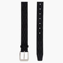 Kith Monogram Suede Leather Belt Black