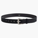 Kith Monogram Suede Leather Belt Black