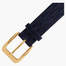 Kith Monogram Suede Leather Belt Ink