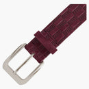 Kith Monogram Suede Leather Belt Magma