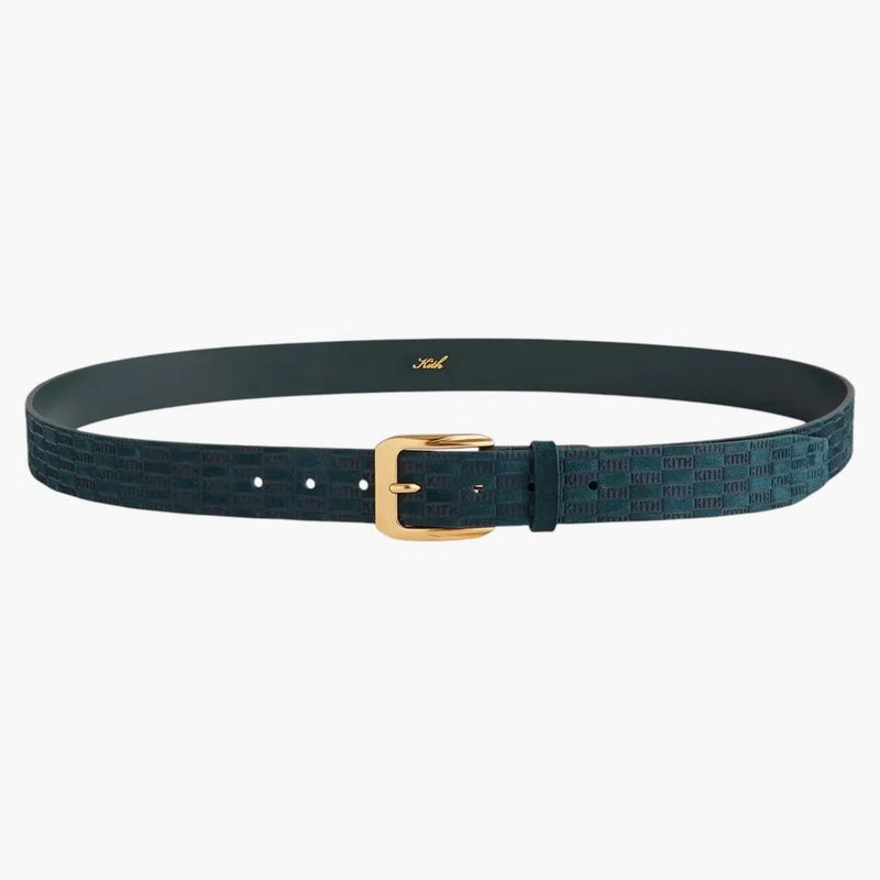 Kith Monogram Suede Leather Belt Stadium