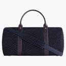 Kith Monogram Suede Traveler K55 Bag Ink