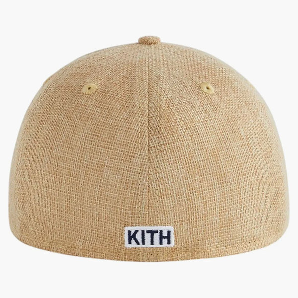 Kith New Era New York Yankees Raffia Low Profile 59fifty Fitted Cap Natural