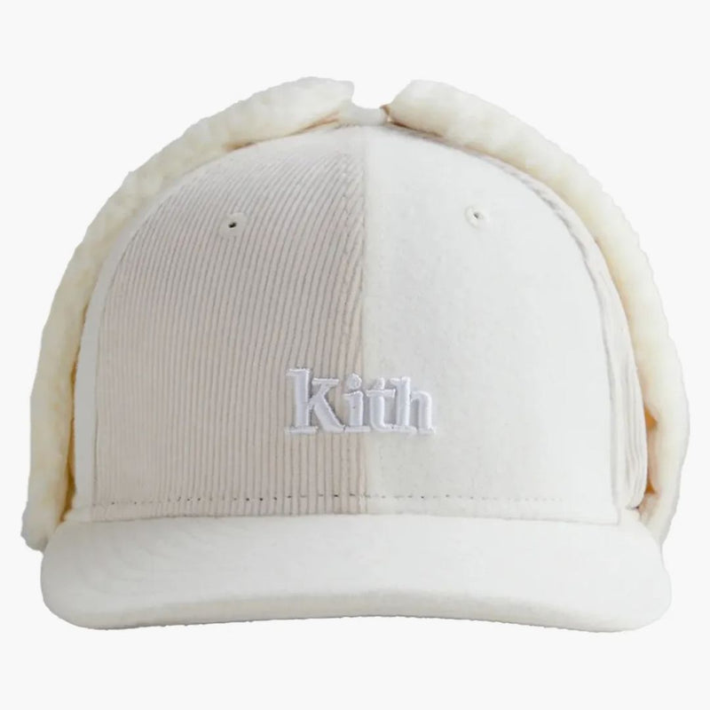 Kith New Era Serif Ear Flap monterad Cap Sandid
