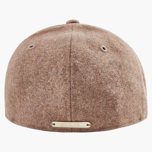 Kith New Era For New York Yankees Bullion 600 Gsm Wool Melton Fitted Hat Dark Tan
