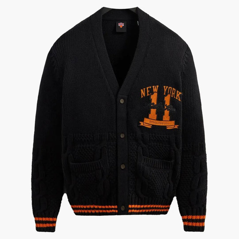 Kith New York Knicks Combo Stitch Cardigan Black