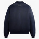 Kith New York Knicks Pinstripe Satin Bomber Jacket Nocturnal