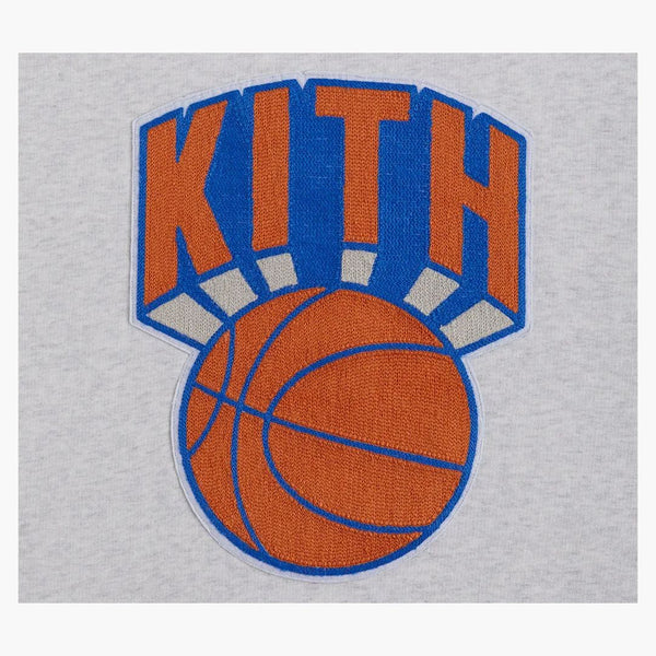 Kith New York Knicks Retro Ny Nelson Crewneck Light Heather Grey