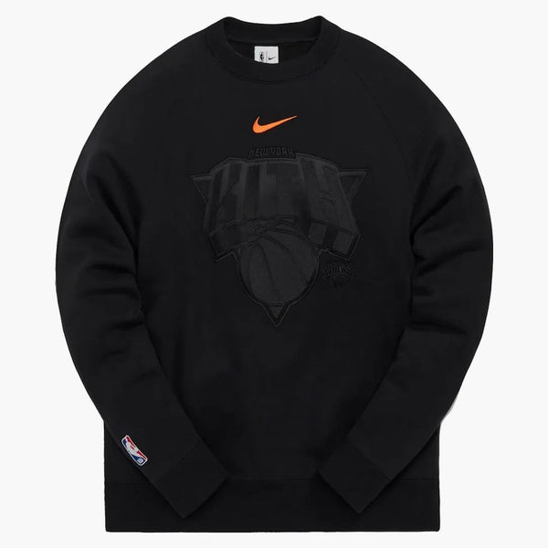 Kith Nike For New York Knicks Fleece Crewneck (fw21) Black