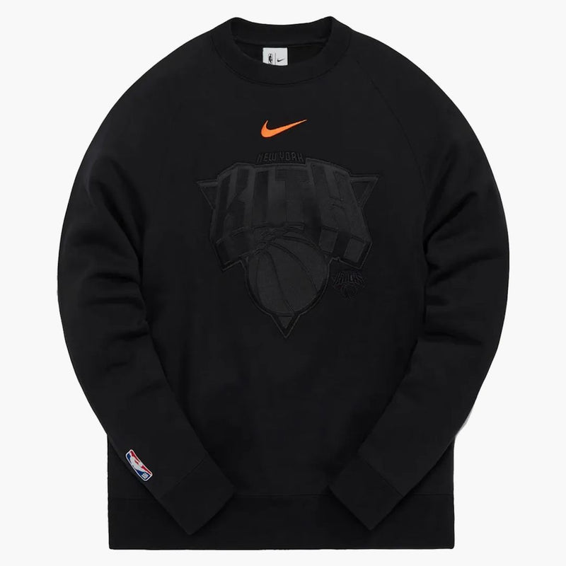 Kith Nike For New York Knicks Fleece Crewneck (fw21) Black