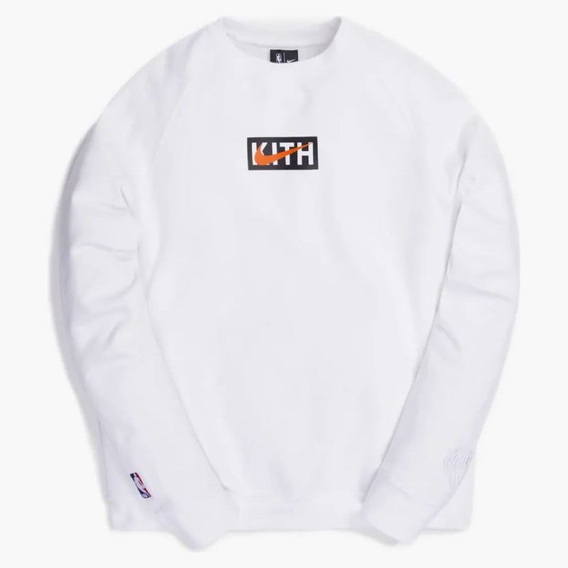 Kith & Nike For New York Knicks Fleece Crewneck White