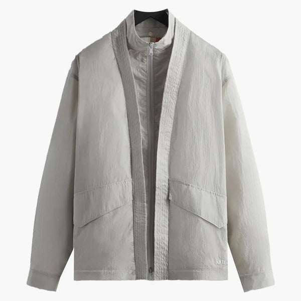 Kith Nylon Fulton Kimono Track Jacket Concrete