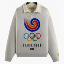 Kith Olympics Heritage Nelson Collared Pullover Light Heather Grey
