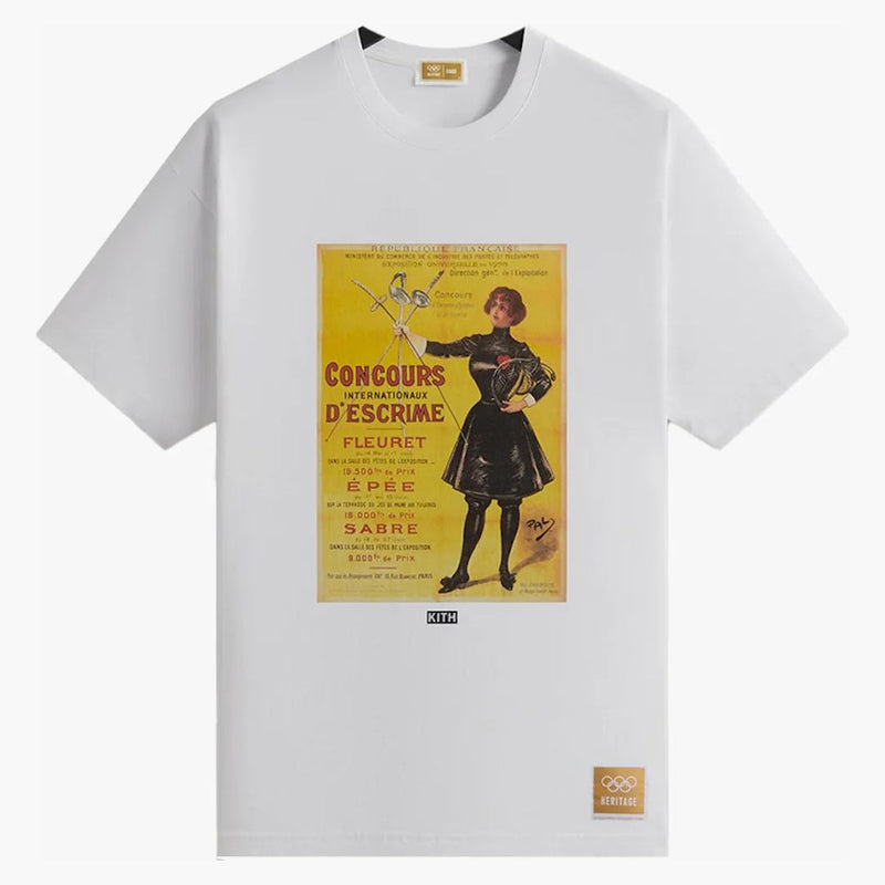 Kith Olympics Heritage Paris 1900 Vintage Tee White