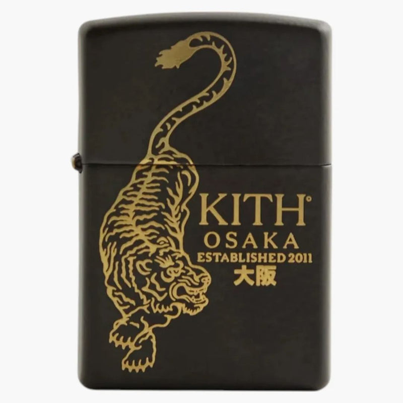 Kith Osaka Tiger Crest Zippo lättare svart