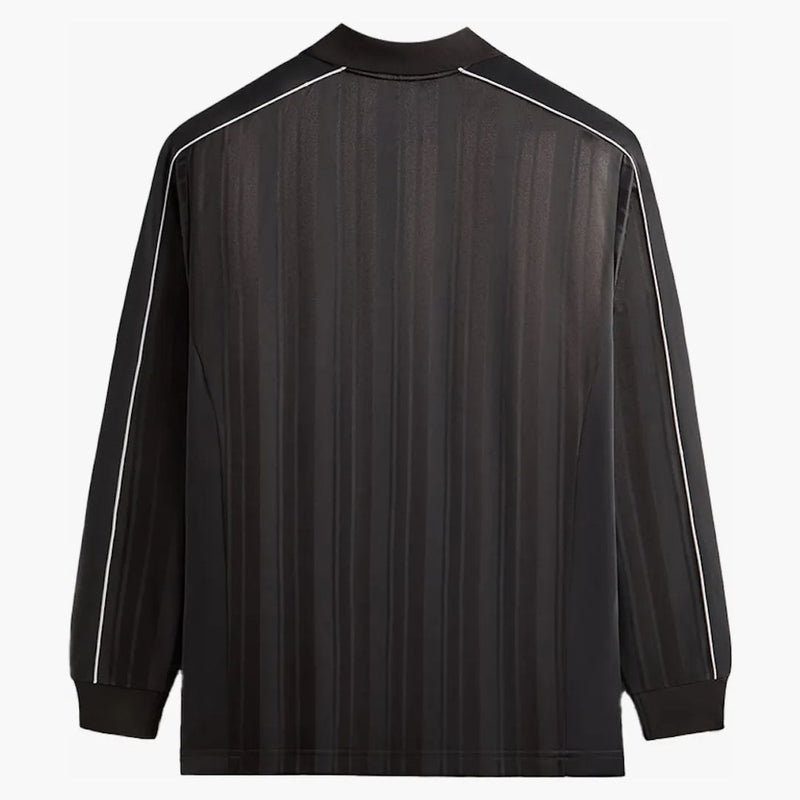 Kith Pinstripe Tricot Panelled Tap In Polo Black Oyster