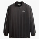 Kith Pinstripe Tricot Panelled Tap In Polo Black Oyster