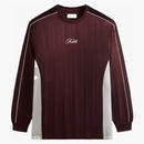 Kith Pinstripe Tricot Panelled Tee Magma