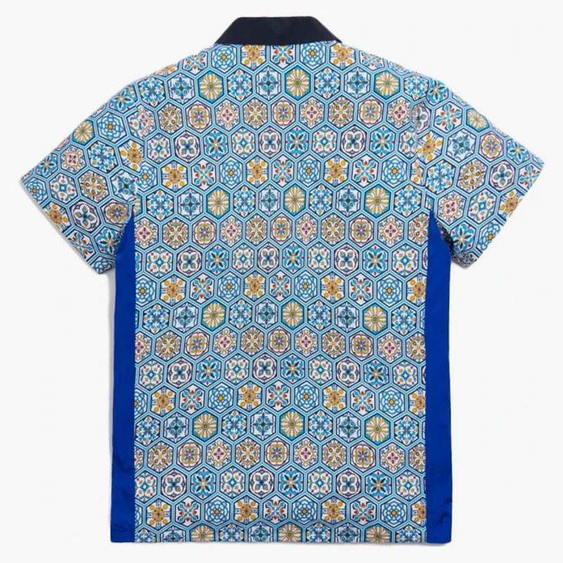 Kith Printed Camp Collar Shirt Blue/multi
