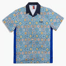 Kith Printed Camp Collar Shirt Blue/multi